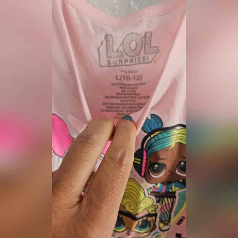 Girl 10-12 Barbie L.O.L. Surprise Dolls Pajamas